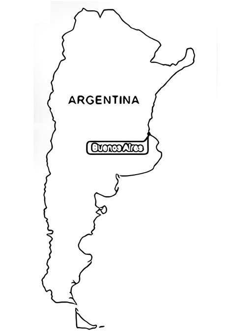 Printable Map of Argentina coloring page - Download, Print or Color ...