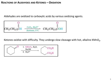 Reactions of Aldehydes and Ketones – Nucleophilic Addition