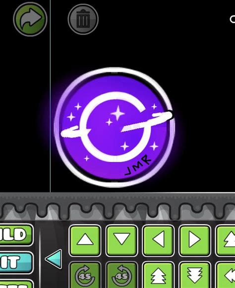 Team Galactic Logo in GD! 176 obj used. Those rings were hard to make ...