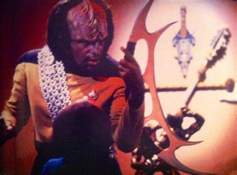 Worf Teaching Alexander Bat'leth Techniques