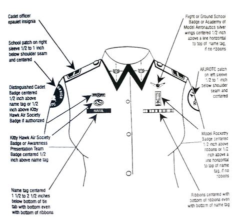 JROTC Ranks | Male Light Blue Shirt | Uniform, Uniform insignia, Civil ...
