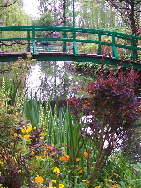 Bridge At Giverny France ~ A view of Claude Monet's garden with the bridge featured in many of ...