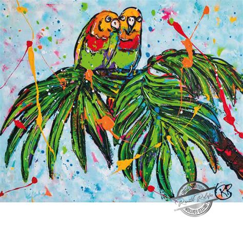 Painting Birds in love - Happy Paintings