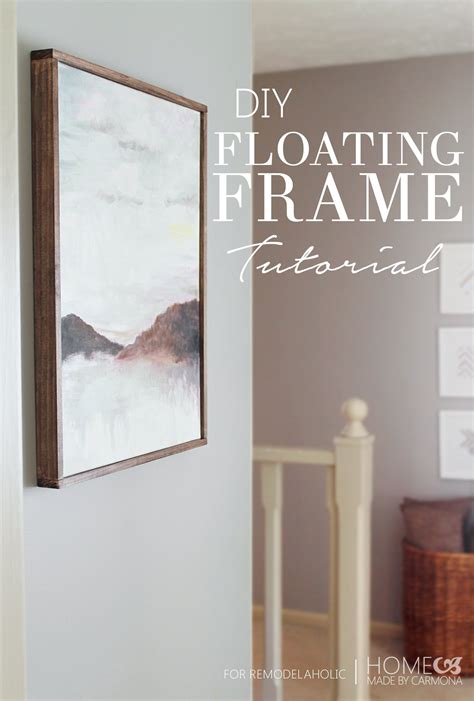 Remodelaholic | Tutorial: Chic Floating Frame for a Canvas