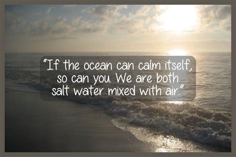 "If the ocean can calm itself, so can you..." | Peaceful life, Bank ...