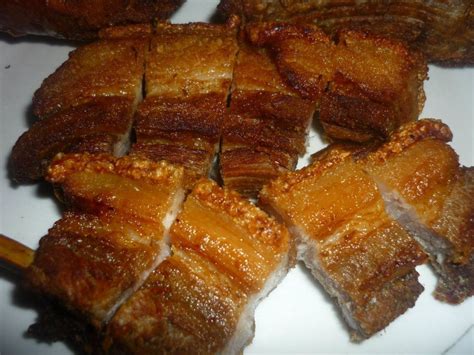 Lechon Kawali is one of the most popular dish in the Philippines. Description from howto-cooks ...