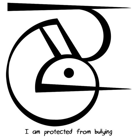 “I am protected from bullying” sigil @woafandomscalmyotits Sigil requests are… Witch Symbols ...