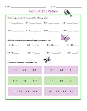 Equivalent Ratios | Worksheet | Education.com - Worksheets Library