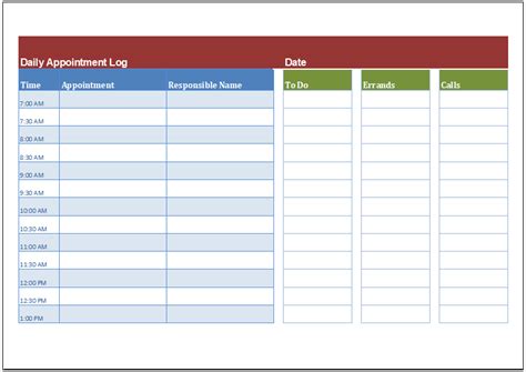 Employee Daily Assignment Log Template for Excel | Download