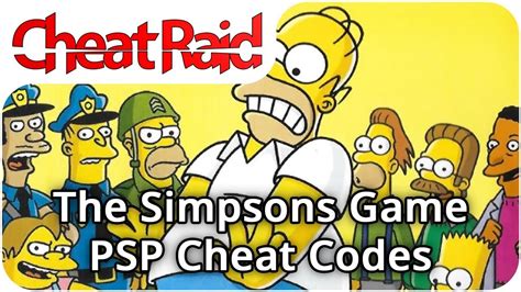 The Simpsons Game Cheat Codes | PSP - YouTube