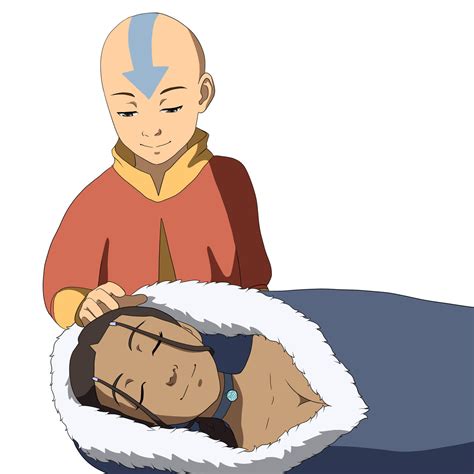 Aang watching Katara sleep by amtboyce on DeviantArt