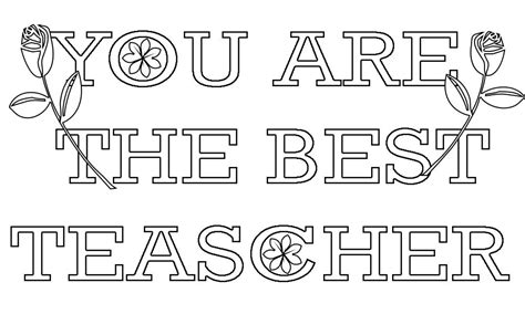 Teacher Appreciation Coloring Pages | Teacher appreciation, Happy teachers day, Teacher ...