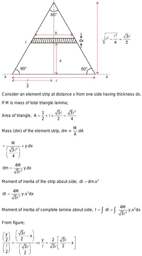 Moment Of Inertia Equilateral Triangle