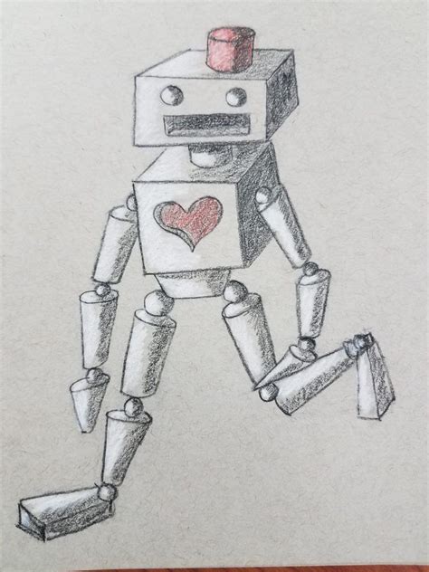 How to Draw Robots Using Forms - Art by Ro | Robots drawing, Art supplies drawing, Elements of art