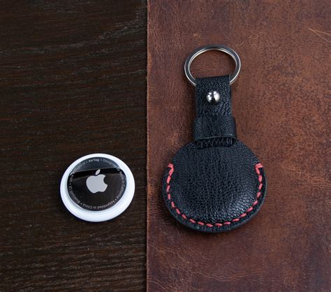 Apple Airtag Genuine Leather Keychain | Etsy