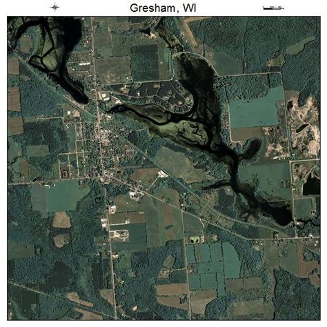 Aerial Photography Map of Gresham, WI Wisconsin