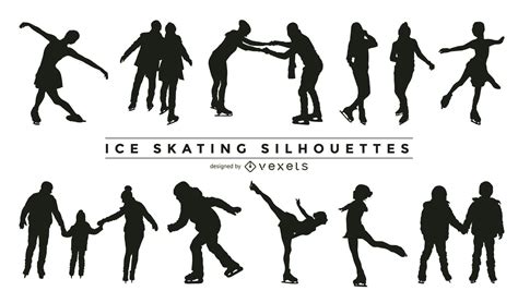 Christmas Ice Skater Silhouette