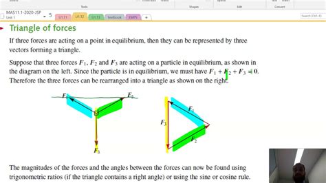 Triangle of forces - YouTube