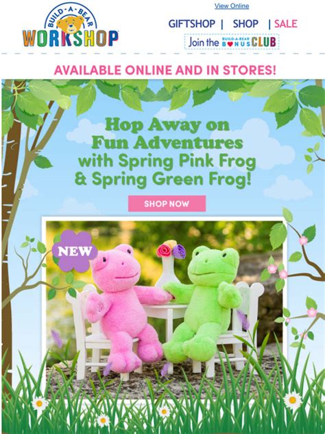 Build-A-Bear: Our NEW Spring Pink Frog Will Make Their Heart Skip a ...