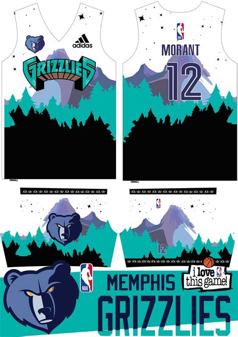 2020 Grizzlies Memphis Full Sublimated Jersey Designs (Summer Edition) | Jersey design ...