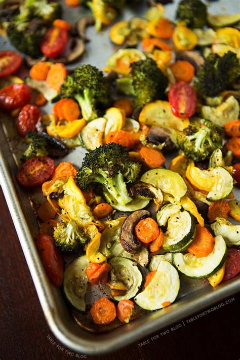 oven roasted mixed vegetables