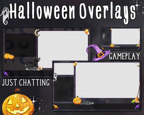 Halloween Overlays Twitch Streamer Overlays & Scenes Witch Gothic ...