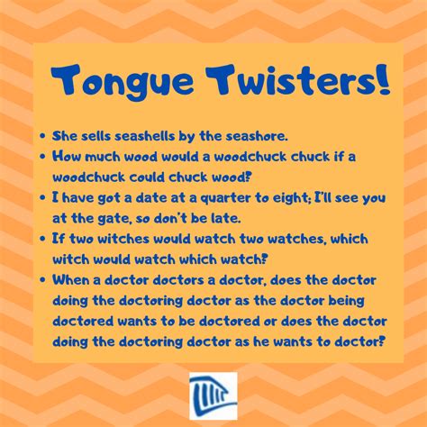 Did you know that the last Saturday of February is International Tongue Twister Day? Try to say ...