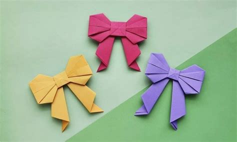 How to Make a Paper Bow (Easy Origami Bow) + Video Tutorial | The ...