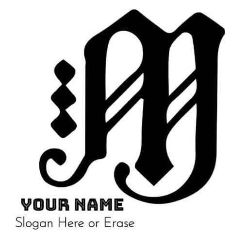 Letter M Monogram | Customize Online | Instant Download