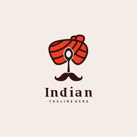 Spoon mustache Indian food restaurant logo design inspiration 19998206 ...