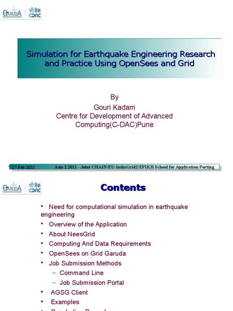 Simulation For Earthquake Engineering Research and Practice Using ...