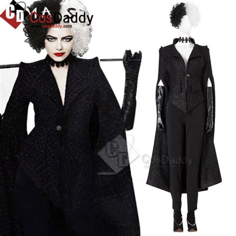 Cruella Cosplay 2021 Disney Movie Cruella Costume Emma Stone Cosplay Costume