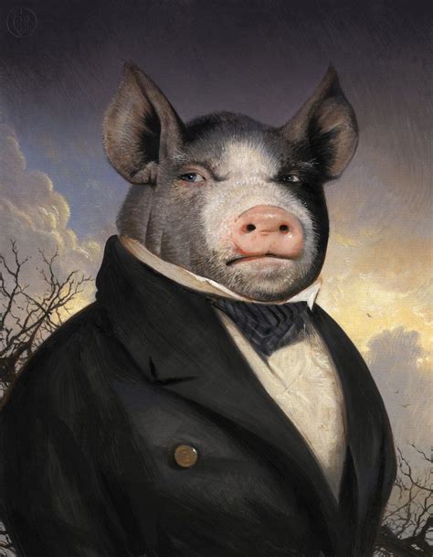 Napoleon | Animal portraits art, Pet portraits, Pig art
