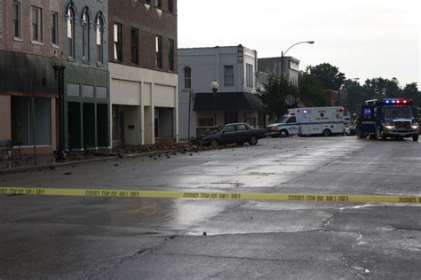 Sullivan, IL : Downtown Sullivan (on the square) just after the storm of July 2010 photo ...