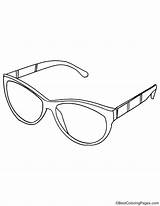 Sunglasses coloring Page  Download Free For sketch template