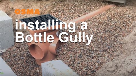 How to install a Bottle Gully - OsmaDrain - YouTube