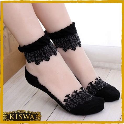 Fancy Black Ankle Length Socks with Net at Best Price in Pakistan