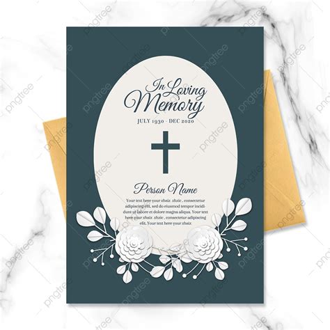 Creative Circular Background Funeral Invitation Template Download on Pngtree