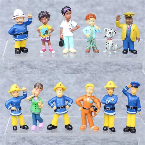 2018 Newest Hot 12Pcs/Set Fireman Sam Action Figure Toys Playset PVC Dolls Kids Birthday Gift-in ...