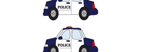 Police Car Cut Out – Medium