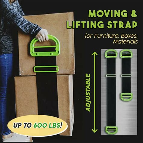 1PC The Adjustable Moving and Lifting Straps for Furniture Boxes ...