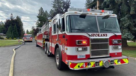 Spokane Fire Department puts out fire behind All Star Fence Company ...