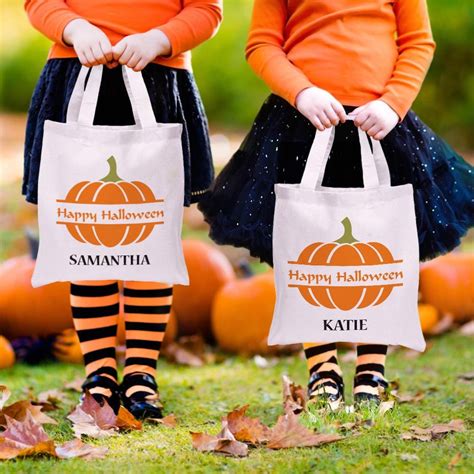 Personalized Happy Halloween Kids Tote Bag for Kids | Monogram Online