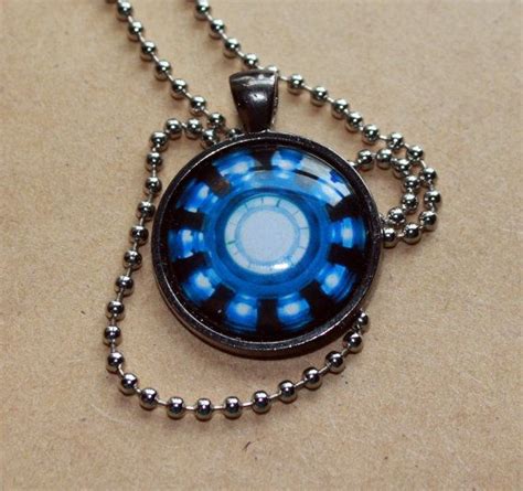 Iron Man arc reactor glass pendant necklace. by jubals on Etsy. | Glass ...