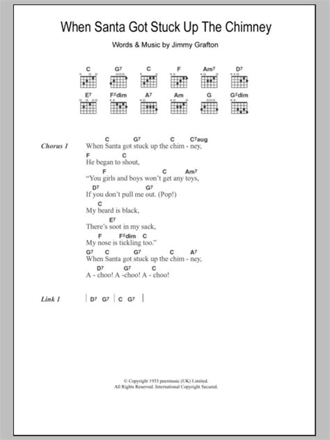 When Santa Got Stuck Up The Chimney by Jimmy Grafton - Guitar Chords/Lyrics - Guitar Instructor