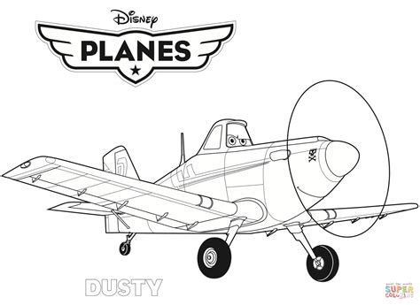 Gambar Disney Planes Dusty Coloring Page Free Printable Pages Click Characters di Rebanas - Rebanas