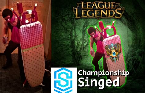 "Low budget singed cosplay" : leagueoflegends