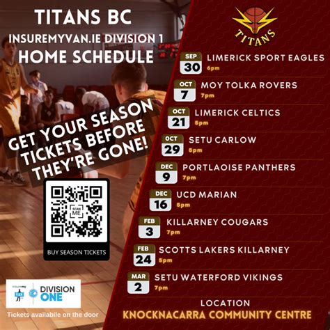 Titans National League Season Tickets on Sale Now - Titans Basketball Club