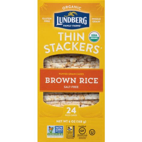 Lundberg Family Farms Rice Cakes, Organic, Brown Rice