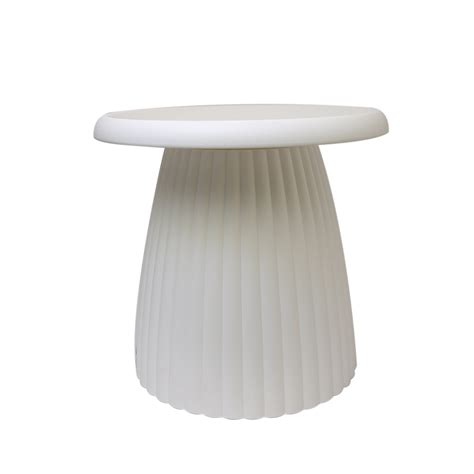 ROUND PLASTIC TABLE WHITE S CT207A | Habitt